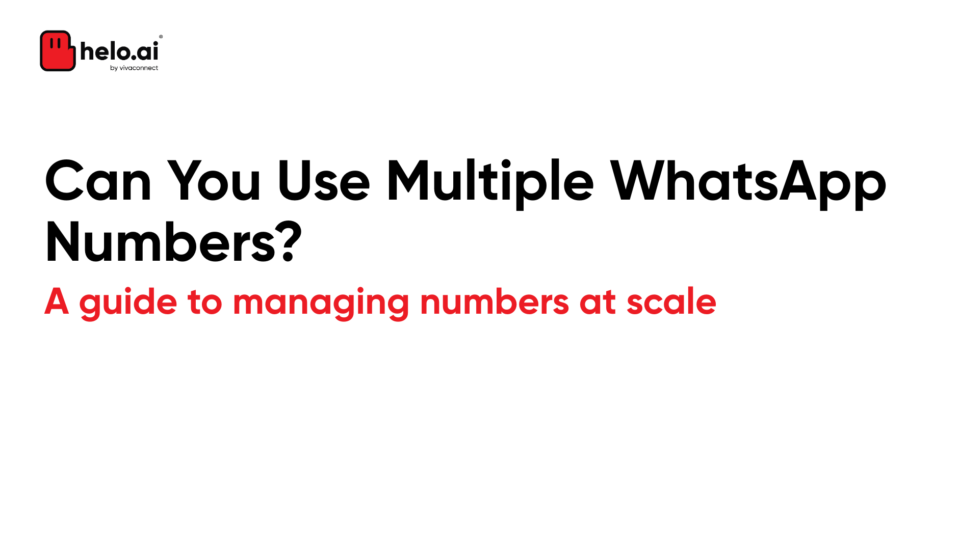 Multiple WhatsApp Numbers